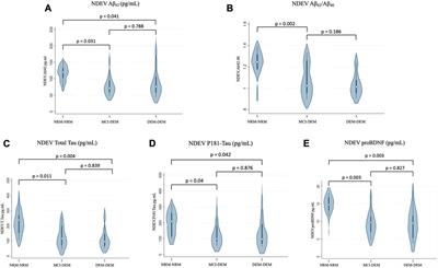 Comparative assessment of Alzheimer’s disease-related biomarkers in plasma and neuron-derived extracellular vesicles: a nested case-control study